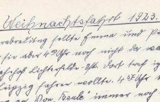 Fahrtenbuch der NaturFreunde Berlin-Lankwitz von 1923